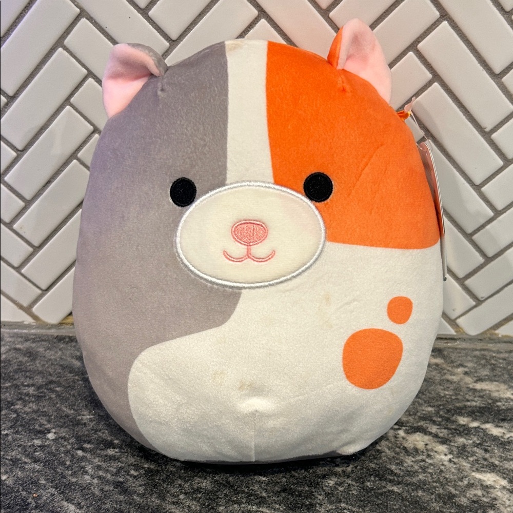 Squishmallows Orange and Gray Cat Plush